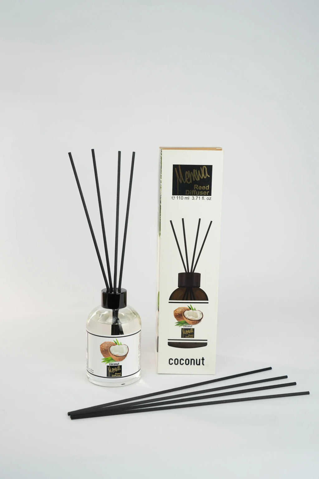 Reed Diffuser 110ML Memwa - Coconut | فواحة عيدان ميموا