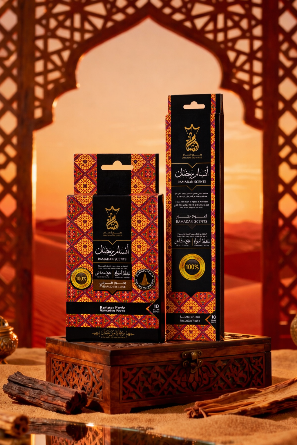 LIMITED EDITION BUNDLE - بخور انسام رمضان هرمي + اعواد - شركة انسام