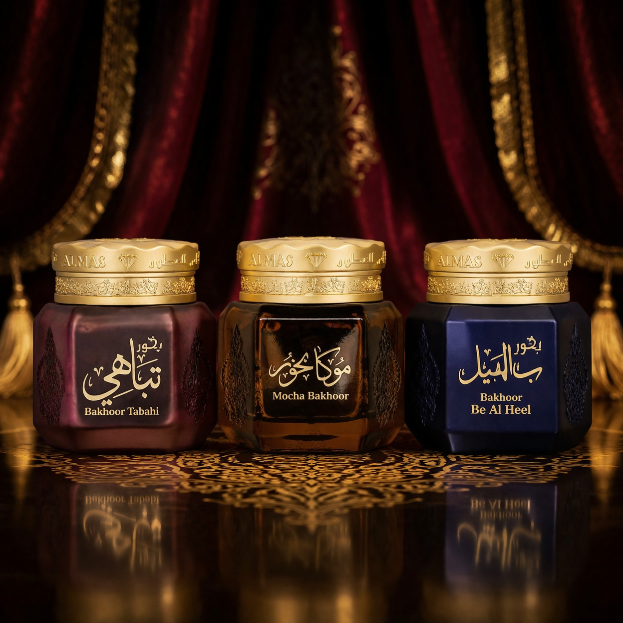 BUNDLE SPECIAL | Tabahi + Mocha + Be Al Heel | ٣ انواع بخور من شركة الماس السعودية