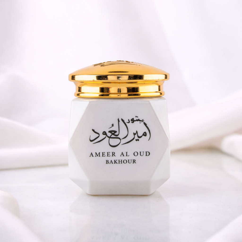 بخور امير العود الأبيض - 40 جرام - من الماس للعطور السعودية