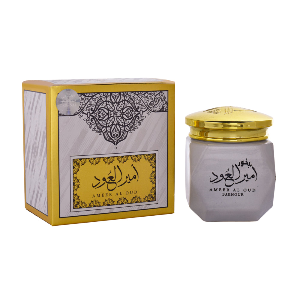 بخور امير العود الأبيض - 40 جرام - من الماس للعطور السعودية