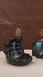 Ansaam Backflow Incense - 3 Types of Incense | مبخرة شلال + ٣ انواع بخور